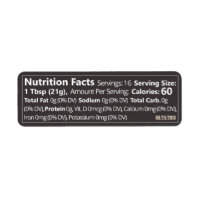 Small Linear Honey Nutrition Facts Dark Grey