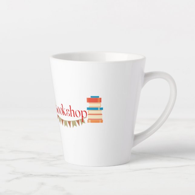 small logo latte mug-12 oz mug (Right)