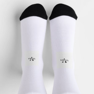 small logo printed socks