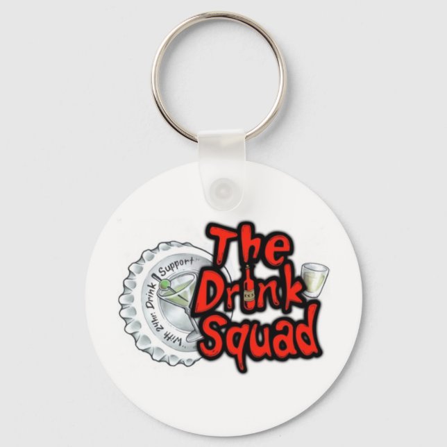 Small Logo The Drink Squad Keychain (Front)