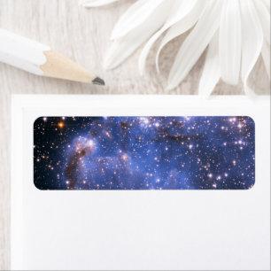 Small Magellanic Cloud Celestial Photo Label