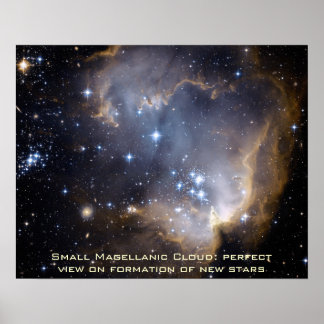 Small Magellanic Cloud Poster Landscape 20" x 16"