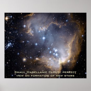 Small Magellanic Cloud Poster Landscape 20" X 16" by online_store at Zazzle