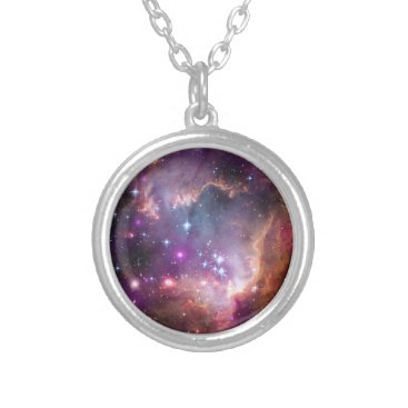 Small Magellanic Cloud Silver Plated Necklace