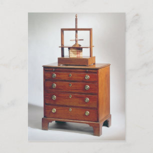 Small Mahogany chest of drawers by Sheraton Postcard