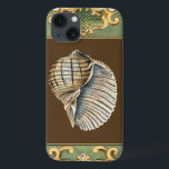 Small Mermaid's Shells iPhone 13 Case<br><div class="desc">Charikilia Zarris is a talented artist know for her ocean artwork. Her images are peaceful and calm relaxing you with every picture. Get this nautical piece of artwork with a Conch Shell being the center of it all,  bordered with decorative and a beautiful floral pattern.</div>
