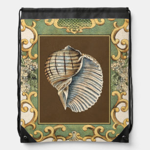 Small Mermaid's Shells Drawstring Bag