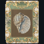 Small Mermaid's Shells iPad Smart Cover<br><div class="desc">Charikilia Zarris is a talented artist know for her ocean artwork. Her images are peaceful and calm relaxing you with every picture. Get this nautical piece of artwork with a Conch Shell being the center of it all,  bordered with decorative and a beautiful floral pattern.</div>