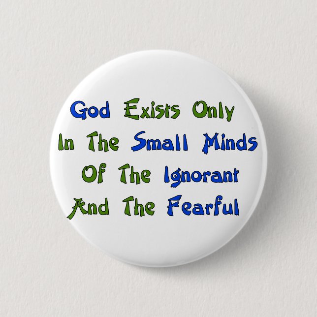 Small Minds Pinback Button (Front)