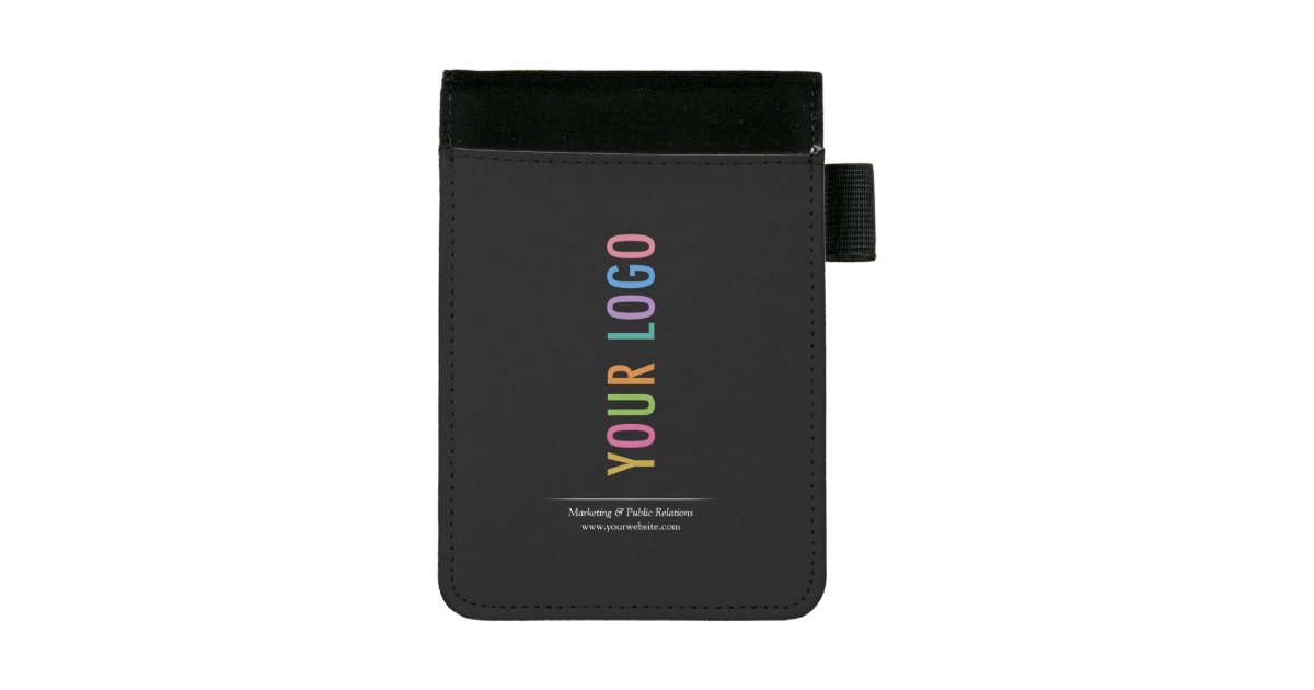 Small Mini Padfolio with Notepad & Custom Logo Zazzle
