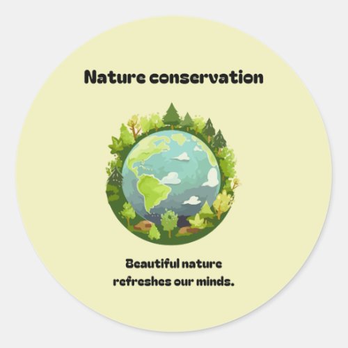 Small Miracles to Save the Planet Nature Sticker