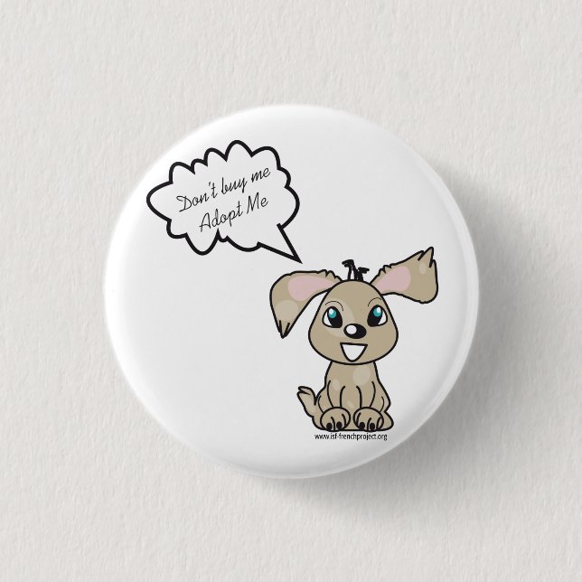 Small model badge pinback button (Front)