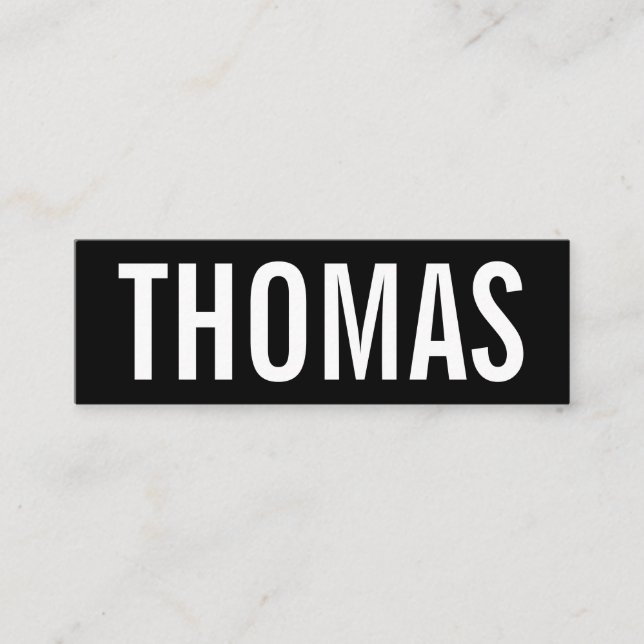 Small modern business card template (Front)