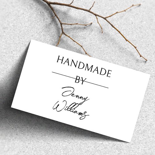 Small Modern HandmadeHomemade Custom Name Hobby Rubber Stamp