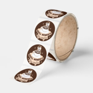 Small Moments Big Comfort Coffee Latte Sticker