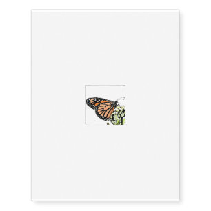 Small Monarch Butterfly Temporary Tattoos