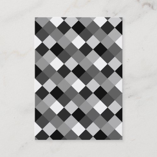 Small Monotone Blocks Business Card Template