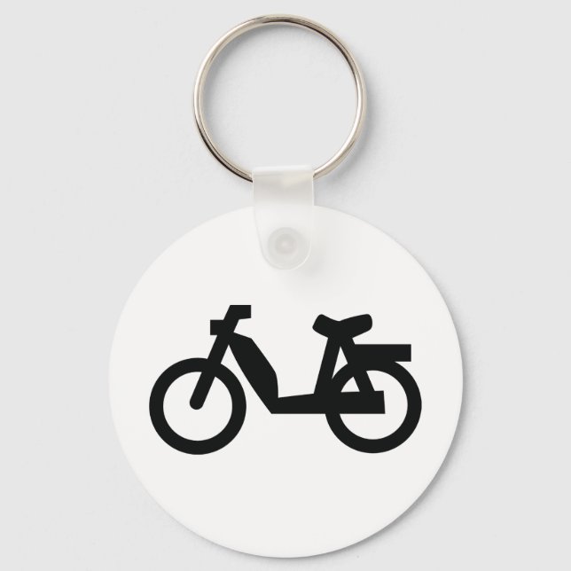 small moped icon keychain (Front)