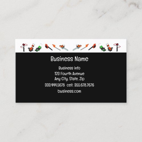 Small Motor Engine Rental  Business Card