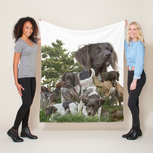 Small Munsterlander  Fleece Blanket