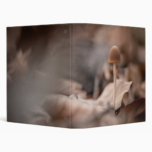Small Mushroom Nature Photo 3 Ring Binder