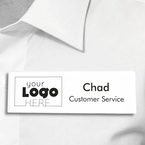 Small Name Badge Magnet Custom Logo Employee Staff