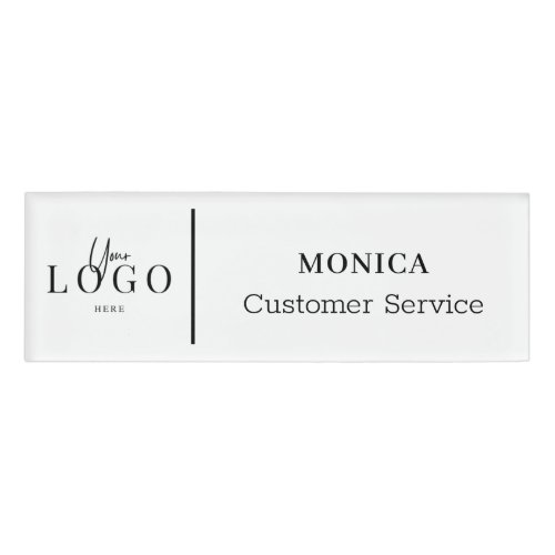 Small Name Badge Magnet Custom Logo Employee Staff