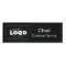 Small Name Badge Magnet Logo Employee Staff Black