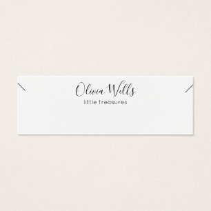Small Necklace Signature Script  Display Card