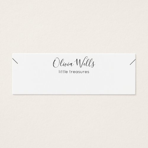 Small Necklace Signature Script  Display Card