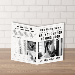 Small Newspaper Style Pregnancy Announcement