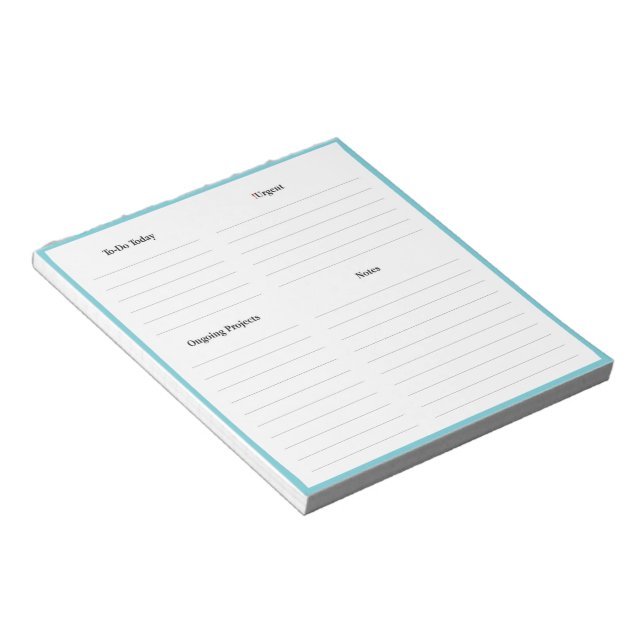 Small Notepad Daily Planner Home & Business (Angled)