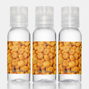 Small Orange Fall Harvest Pumpkins Hand Sanitizer