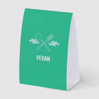 Small Organic Business Vegan Paper Table Tent