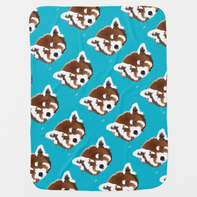 small panda baby blanket (Front)
