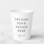 Small Paper Cups 8 oz. (set of 8)<br><div class="desc">Customize your design in Templett. After you are done editing,  download your file in a JPG format (don't forget to turn on the bleed option). Upload your design here by clicking on the blue "Personalize" button.</div>