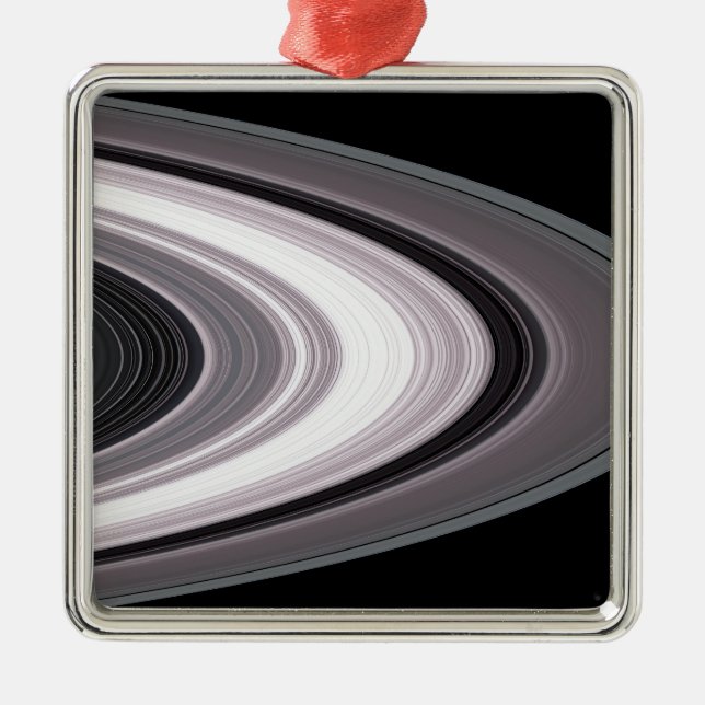 Small Particles in SaturnÃ¯Â¿Â½s Rings Metal Ornament (Front)
