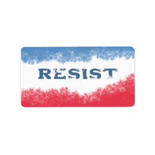 Small Patriotic Vote Blue Political  Label