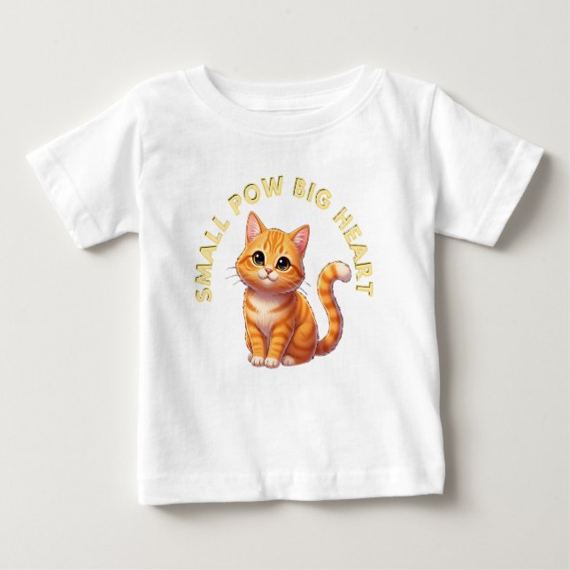 Small Paws, Big Heart Baby T-Shirt (Front)
