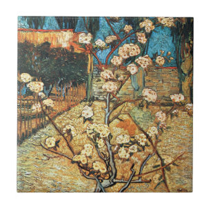 Small Pear Tree in Bloom by Vincent van Gogh Ceramic Tile
