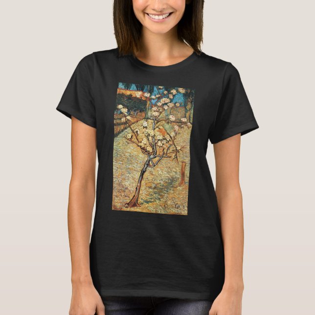 Small Pear Tree in Bloom by Vincent van Gogh T-Shirt (Front)