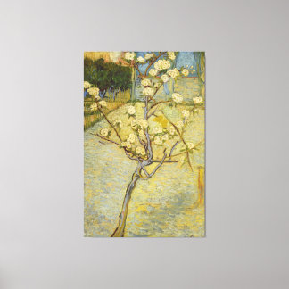 Small Pear Tree in Blossom Van Gogh Fine Art Canvas Print