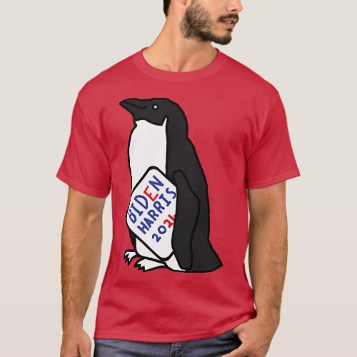 Small Penguin with  2024 Sign T_Shirt