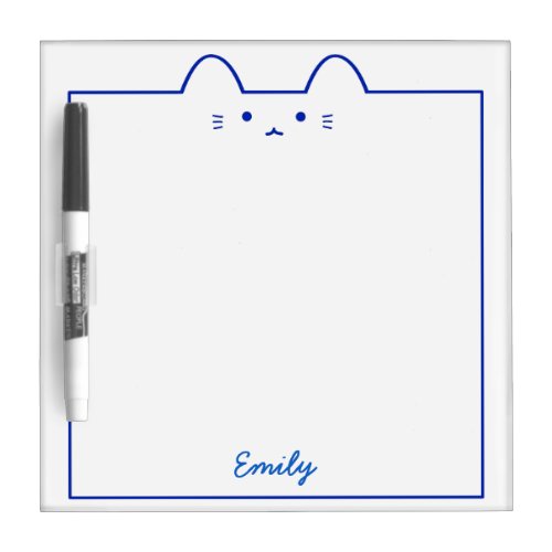 Small Personalized Cat Dry Erase Board