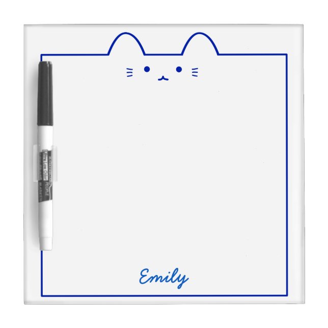 Small Personalized Cat Dry Erase Board (Front)