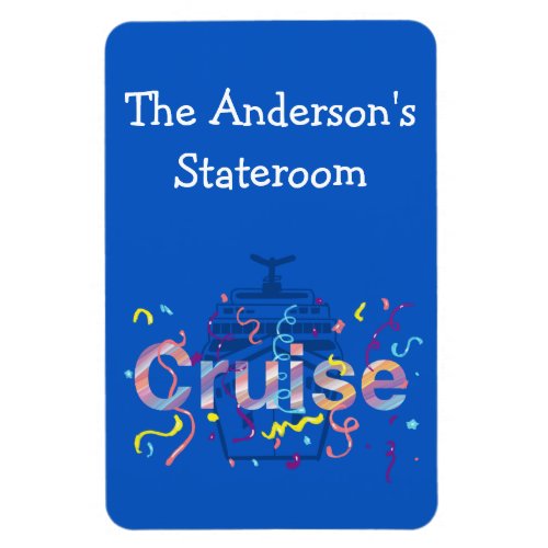 Small Personalized Cruise Stateroom Magnet