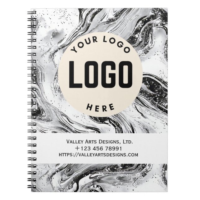 Small Personalized Notebook Custom Business Logo (Front)