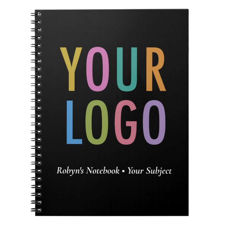 Small Personalized Notebook Custom Business Logo Zazzle