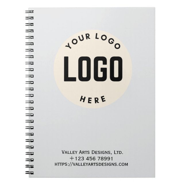 Small Personalized Notebook Custom Business Logo (Front)