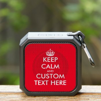 Small Personalized Waterproof Bluetooth Speaker by keepcalmmaker at Zazzle